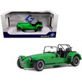 Toys4.0 Caterham Seven 275R Green Metallic with Black Stripes 1-18 Diecast Model Car TO1583016